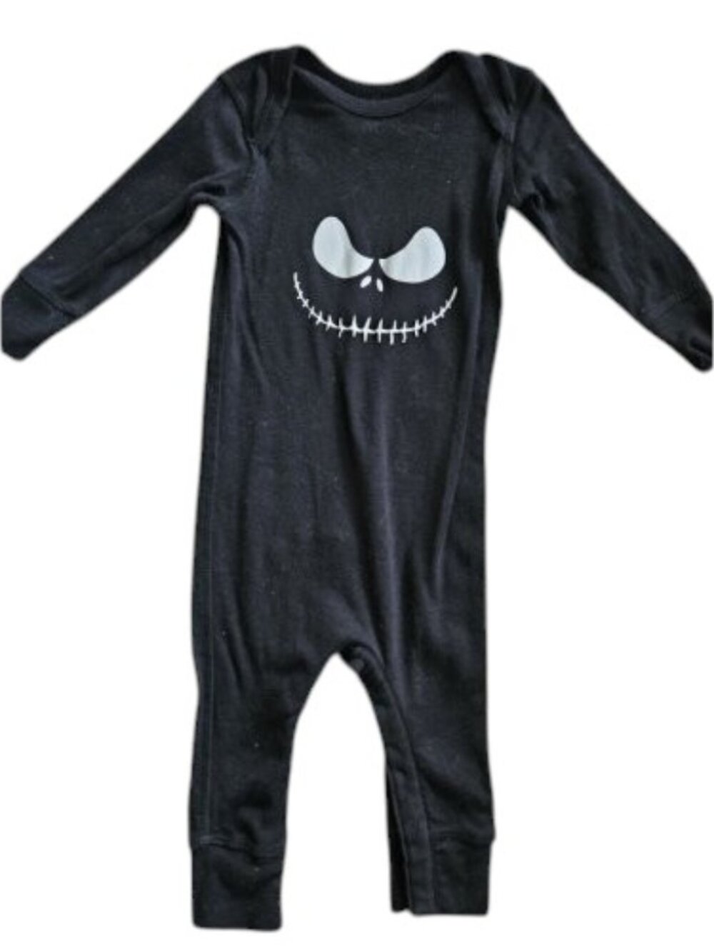 RABBIT SKINS Black Jack Skellington Romper Size 12 months